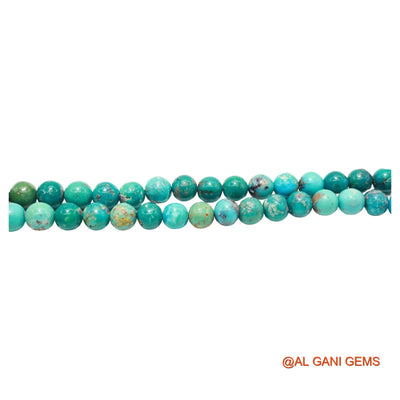 Rondelle Smooth Blue 8 TO 9 MM Turquoise Beaded Boho December Necklace BT-211