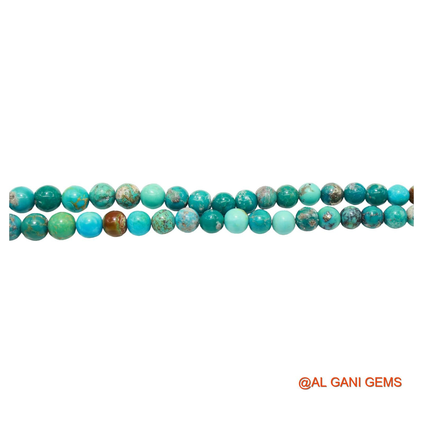 Smooth Turquoise Beads Rondelle Dainty December Handmade Boho Necklace BT-213