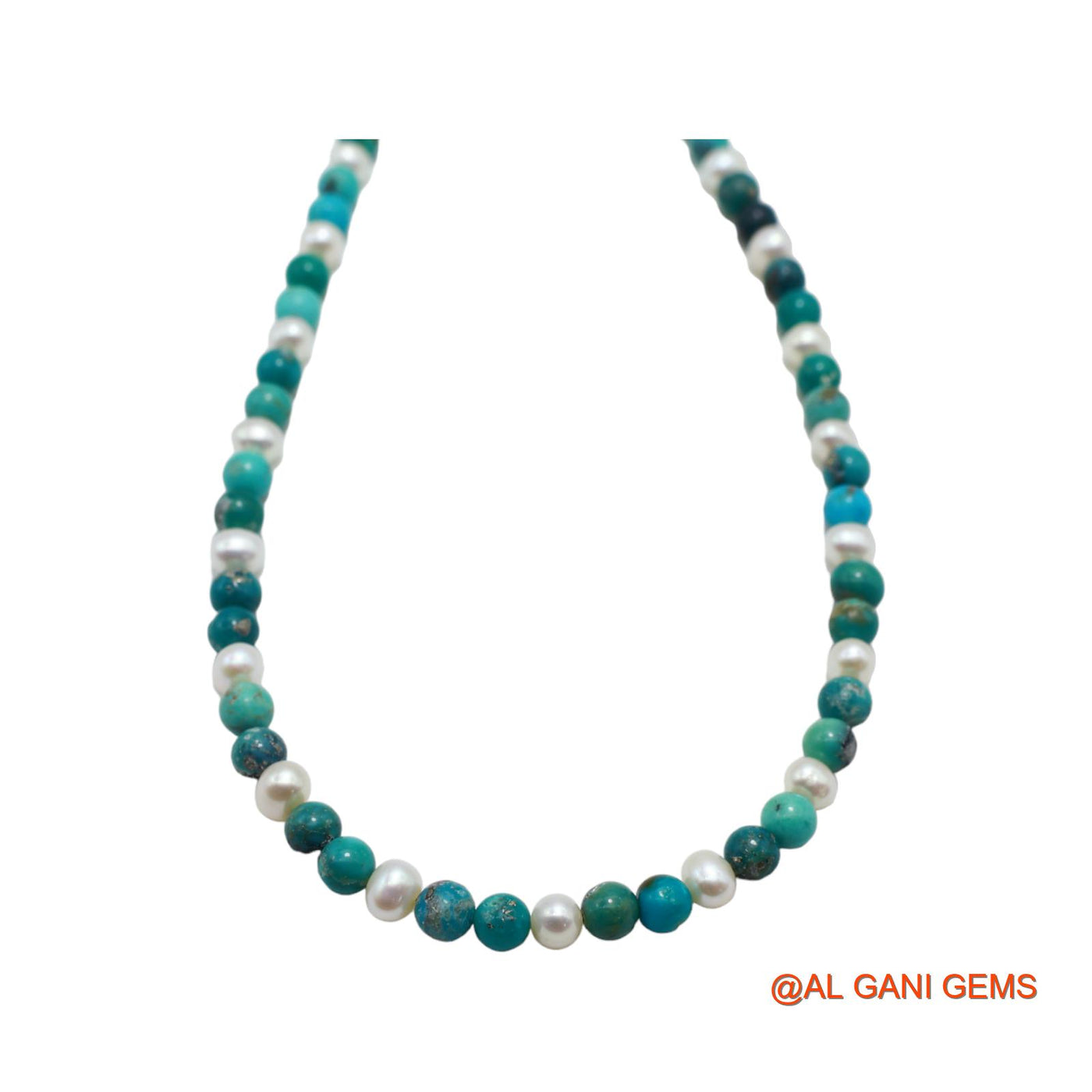 Rondelle Smooth 5X4 MM Turquoise Beaded Dainty December Wedding Necklace BT-21