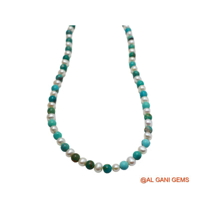 Smooth Sky Blue Turquoise Beads Rondelle Protection December Bracelet BT-23