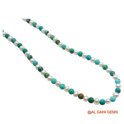 Smooth Sky Blue Turquoise Beads Rondelle Protection December Bracelet BT-23