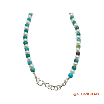 Smooth Sky Blue Turquoise Beads Rondelle Protection December Bracelet BT-23