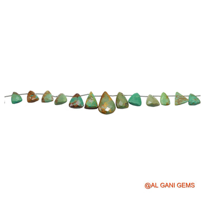 Natural Turquoise Beads 8X8 TO 13X21 MM Faceted Teardrop Sky Blue Loose Strand 8" For Healing BT-50