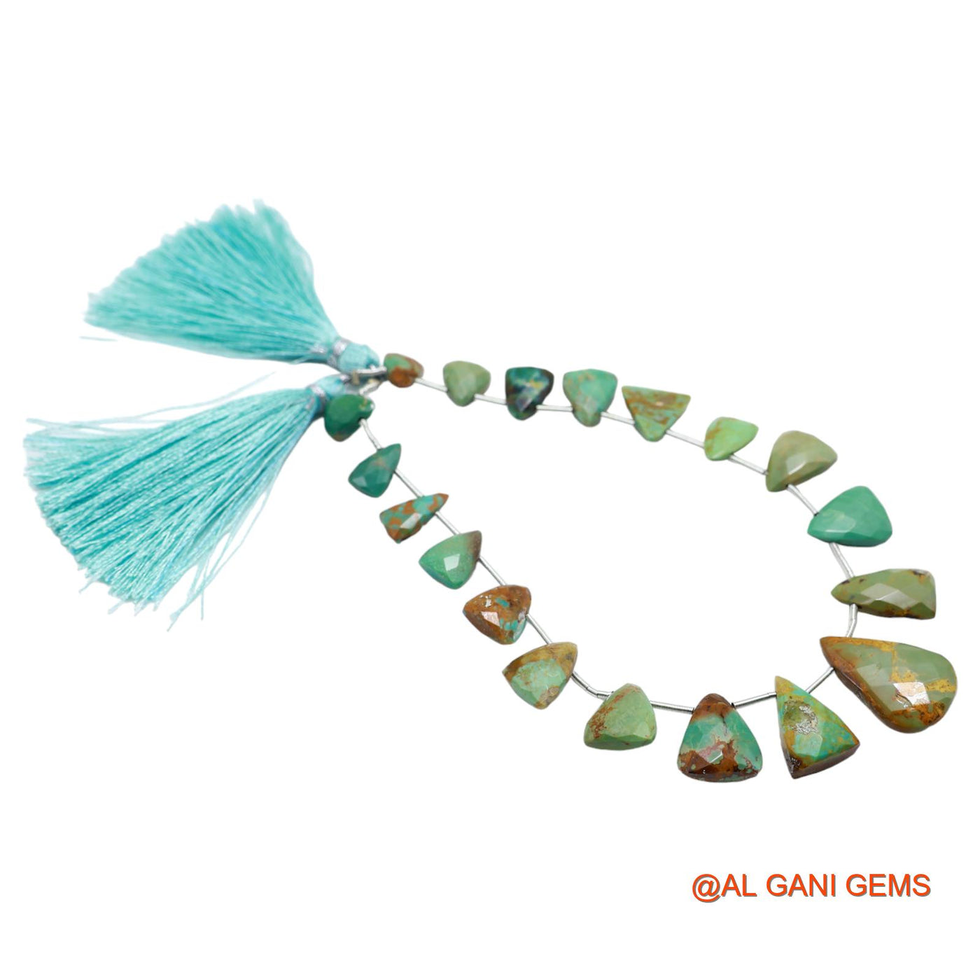 Natural Turquoise Beads 8X8 TO 13X21 MM Faceted Teardrop Sky Blue Loose Strand 8" For Healing BT-50