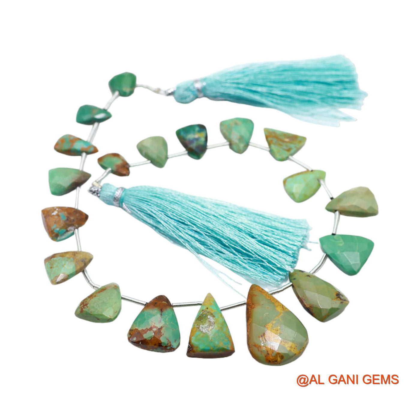 Natural Turquoise Beads 8X8 TO 13X21 MM Faceted Teardrop Sky Blue Loose Strand 8" For Healing BT-50
