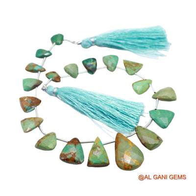 Natural Turquoise Beads 8X8 TO 13X21 MM Faceted Teardrop Sky Blue Loose Strand 8" For Healing BT-50