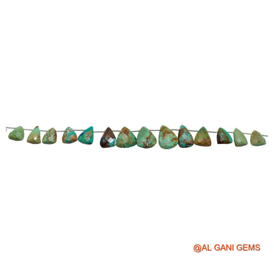 8X9 TO 12X17 MM Teardrop Beads Strand For Jewelry Making Natural Blue Turquoise Gemstone 8" BT-54