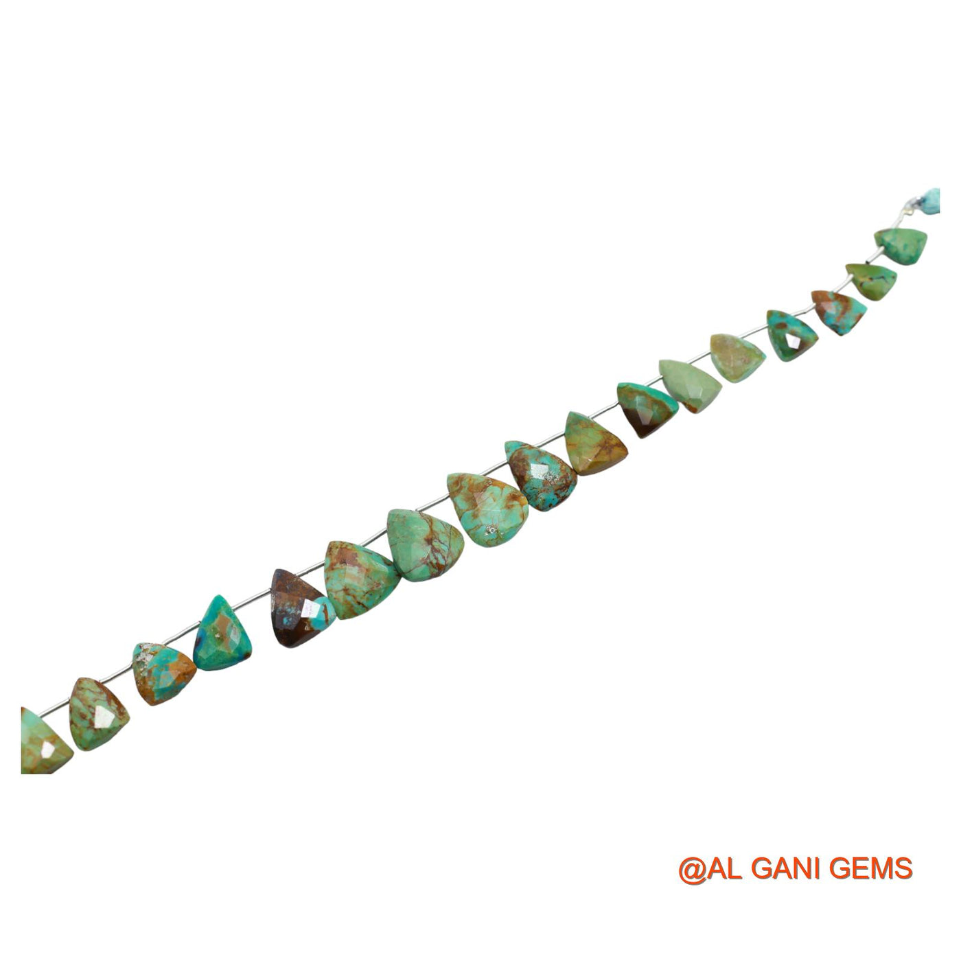 8X9 TO 12X17 MM Teardrop Beads Strand For Jewelry Making Natural Blue Turquoise Gemstone 8" BT-54