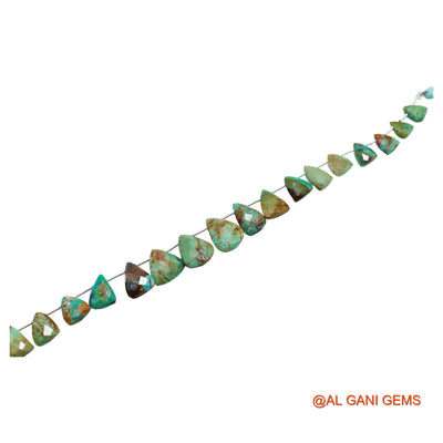 8X9 TO 12X17 MM Teardrop Beads Strand For Jewelry Making Natural Blue Turquoise Gemstone 8" BT-54
