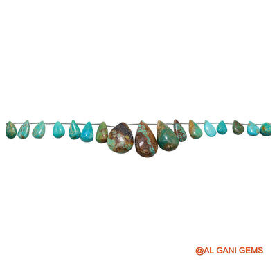 5X9 TO 14X26 MM Teardrop Beads Strand For Jewelry Making Natural Sky Blue Turquoise Gemstone 8" BT-82