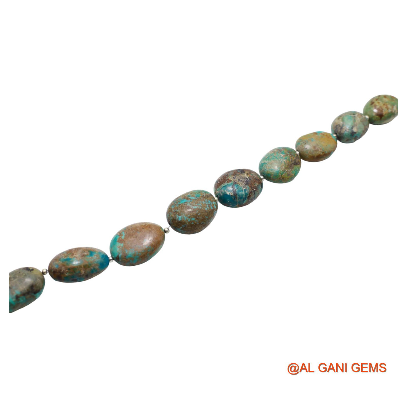 Oval Smooth Loose Beads Strand For Jewelry Making 13X15X10 TO 17X21X10 MM Natural Sky Blue Turquoise 8" BT-96
