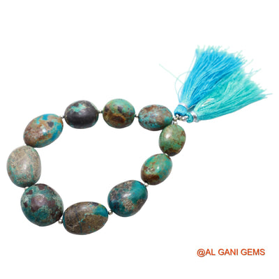 Oval Smooth Loose Beads Strand For Jewelry Making 12X15X8 TO 16X21X10 MM Natural Sky Blue Turquoise 8" BT-97