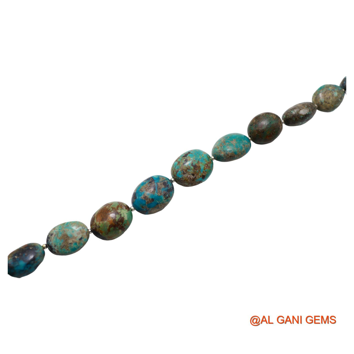Natural Sky Blue Turquoise Loose Strand 14X12X8 TO 15X21X12 MM Oval Smooth Beads For Jewelry Craft 8" BT-98