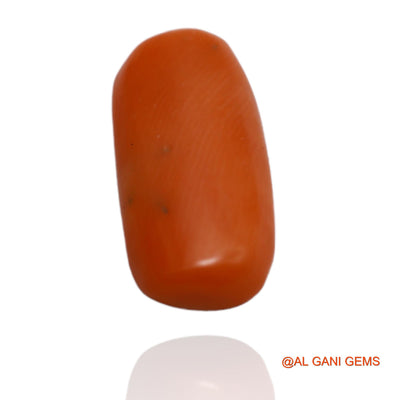 Natural coral Gemstone 4.35 Cts Loose Oval Cabochon From Taiwan 15x7x3 mm C-102