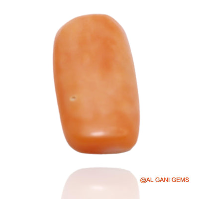 3.25 Cts Natural Taiwan Coral Loose Gemstone Oval Cabochon 15x7x2 mm C-145