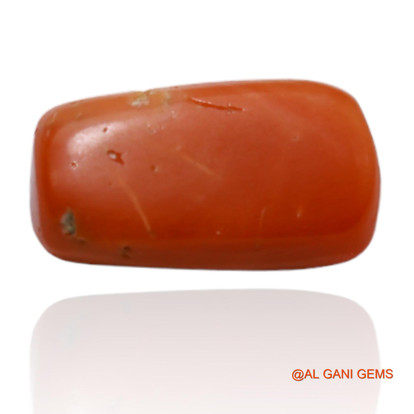3.90 Cts Natural Taiwan Coral Loose Gemstone Oval Cabochon 12x6x5 mm C-153
