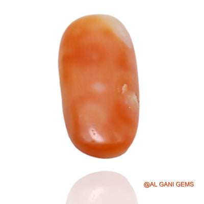 2.45 Cts Natural Taiwan Coral Loose Gemstone Oval Cabochon 14x6x3 mm C-154