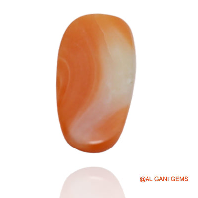 2.45 Cts Natural Taiwan Coral Loose Gemstone Oval Cabochon 14x6x3 mm C-154