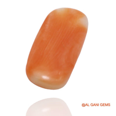 2.75 Cts Natural Taiwan Coral Loose Gemstone Oval Cabochon 14x6x2 mm C-157