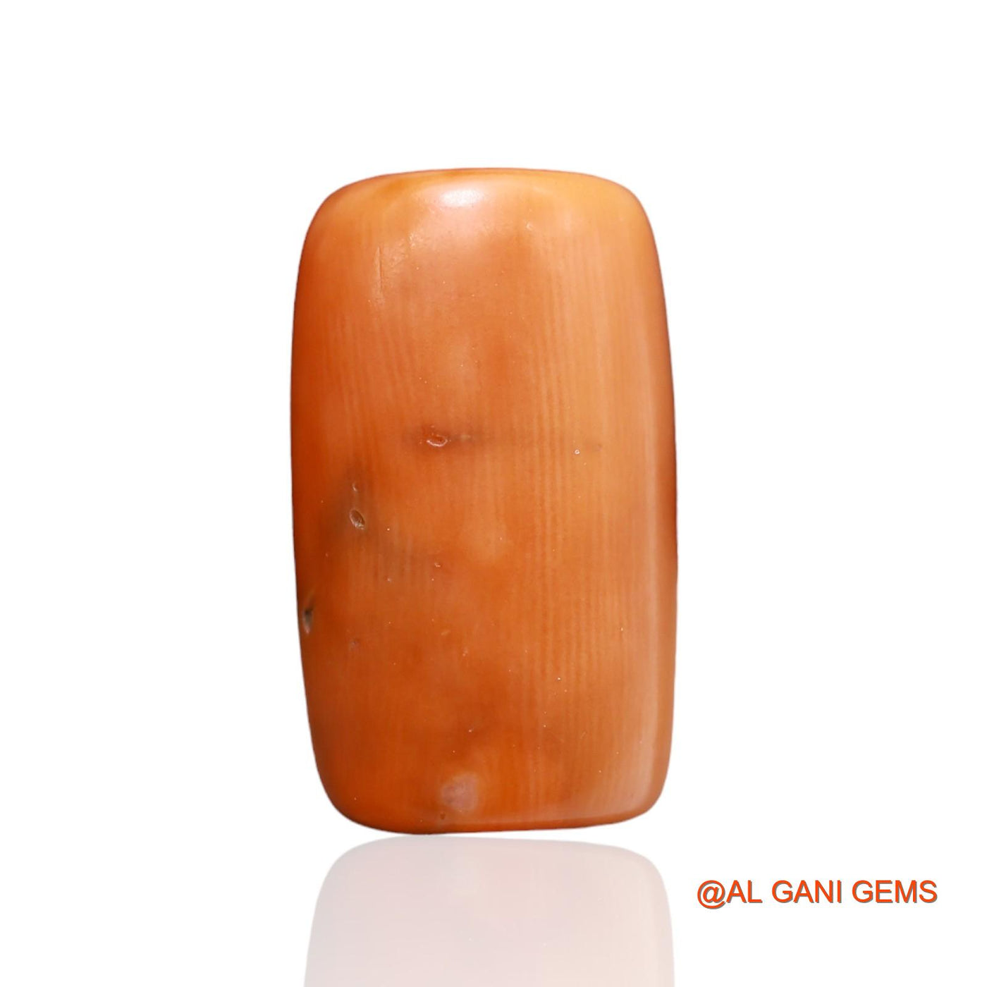 10.25 Cts Natural Taiwan Coral Loose Gemstone Oval Cabochon 16x9x6 mm C-200