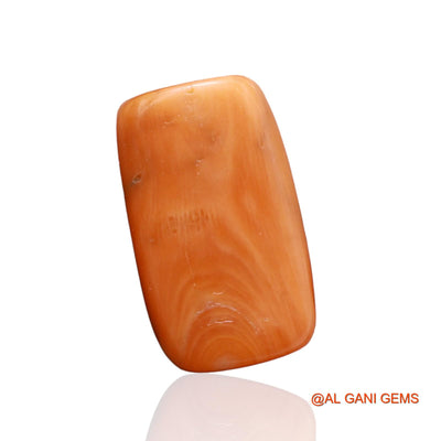 10.25 Cts Natural Taiwan Coral Loose Gemstone Oval Cabochon 16x9x6 mm C-200