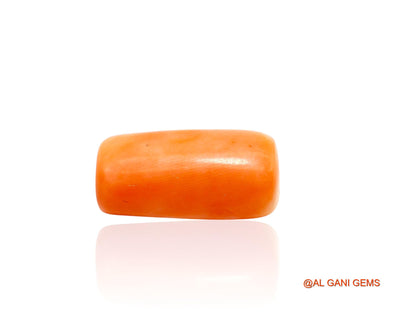 9.00 Cts Natural Taiwan Coral Loose Gemstone Tube Cabochon 16x8x7 mm C-208