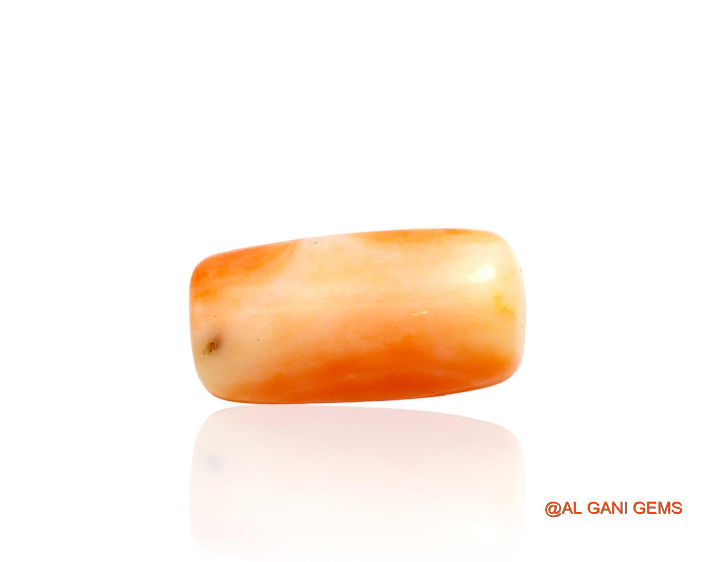 9.00 Cts Natural Taiwan Coral Loose Gemstone Tube Cabochon 16x8x7 mm C-208