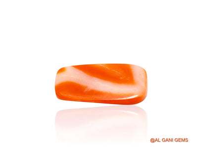 5.00 Cts Natural Taiwan Coral Loose Gemstone Oval Cabochon 17x8x3 mm C-219