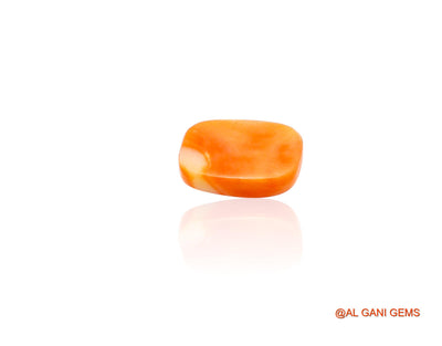 3.00 Cts Unheated Taiwan Coral Loose Gemstone Oval Cabochon Natural 11x8x3 mm C-322