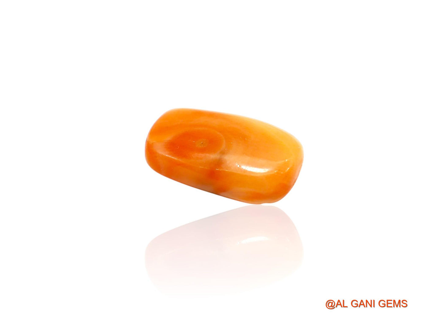 Natural Untreated Coral Loose Gemstone Oval Cabochon From Taiwan 5.00 Cts 15x9x4 mm C-343