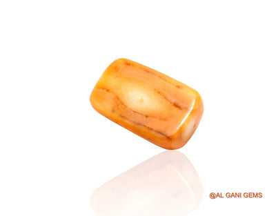 10.00 Cts Natural Taiwan Coral Loose Gemstone Oval Cabochon 15x9x6 mm C-363