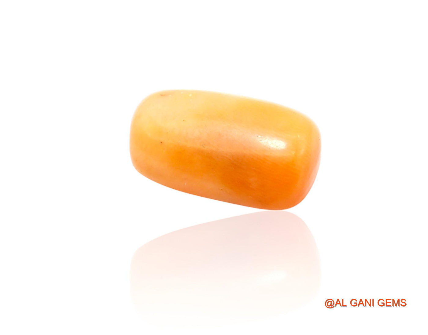 13.00 Cts Natural Taiwan Coral Loose Gemstone Oval Cabochon 18x10x7 mm C-372