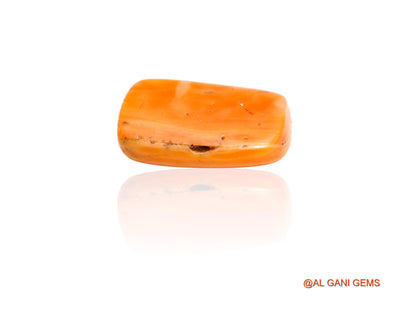 9.00 Cts Natural Taiwan Coral Loose Gemstone Oval Cabochon 17x10x5 mm C-374