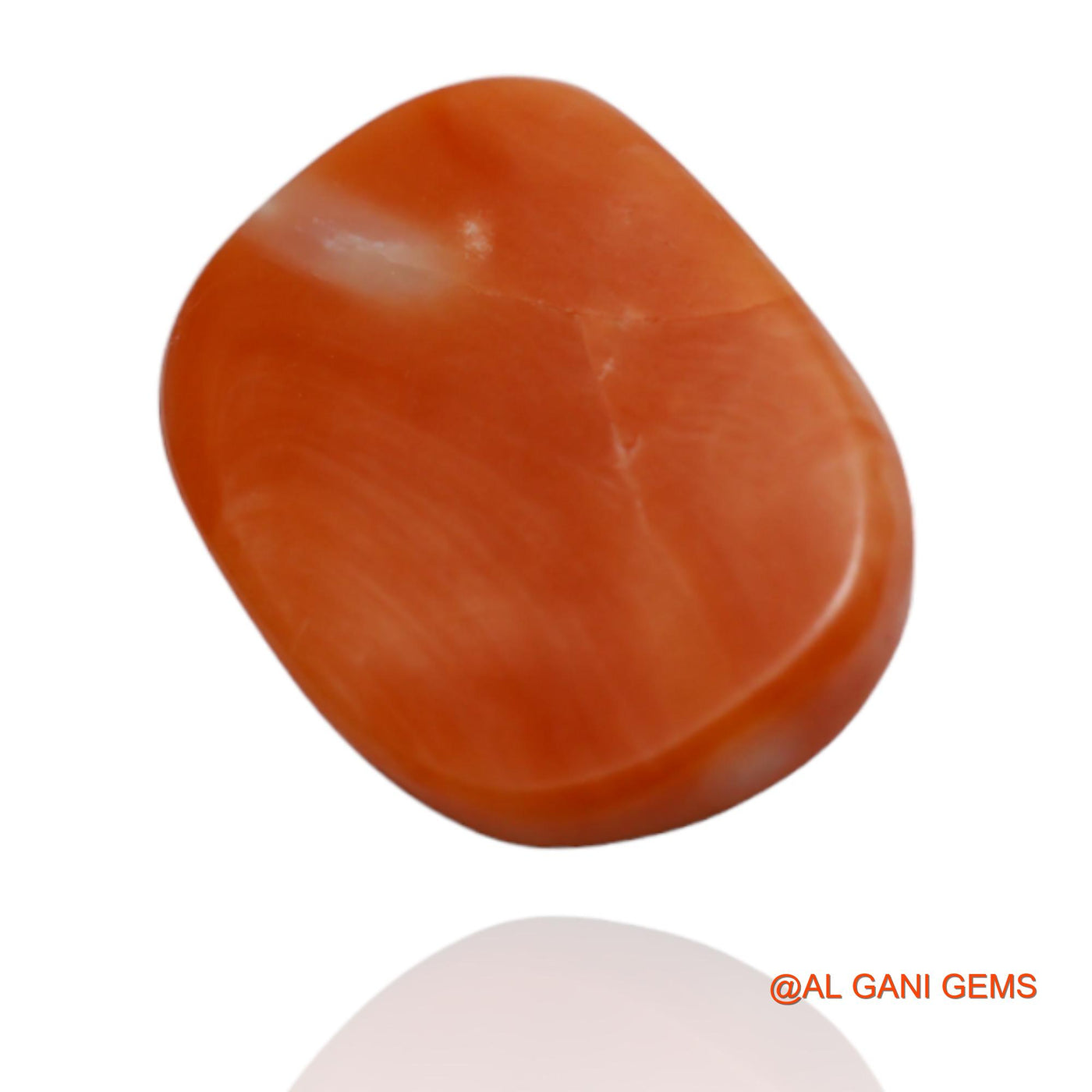 Natural Coral Gemstone 7.30 Cts Loose Oval Cabochon From Taiwan 14x11x4 mm C-39
