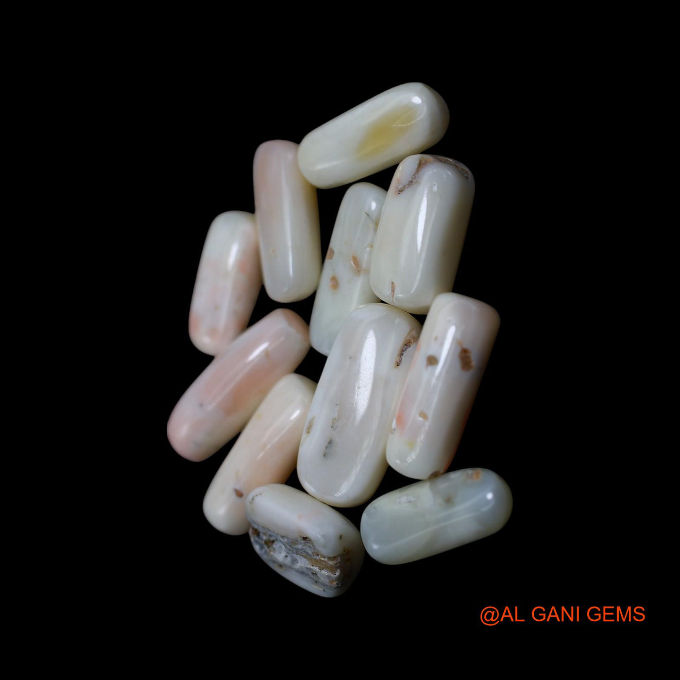 48.00 Cts Unheated Italy Coral Loose Gemstone Tube Cabochon Natural 11 Pcs Wholesale Lot 8X11X4 TO 8X17X5 MM C-411