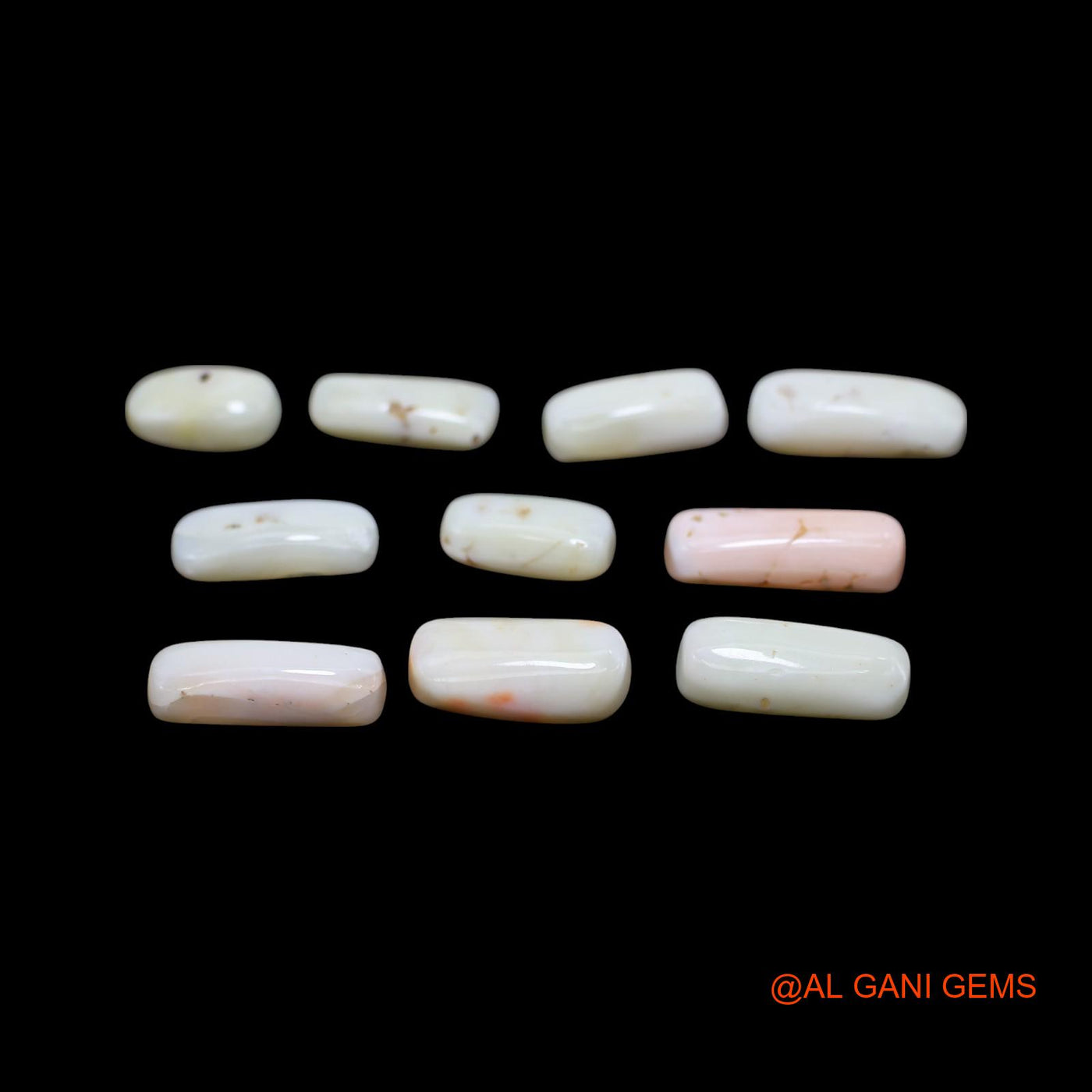 10 Pcs 40.00 Cts Natural Italy Coral Loose Gemstone Tube Cabochon Wholesale Lot 6X11X4 TO 6X16X4 MM C-413