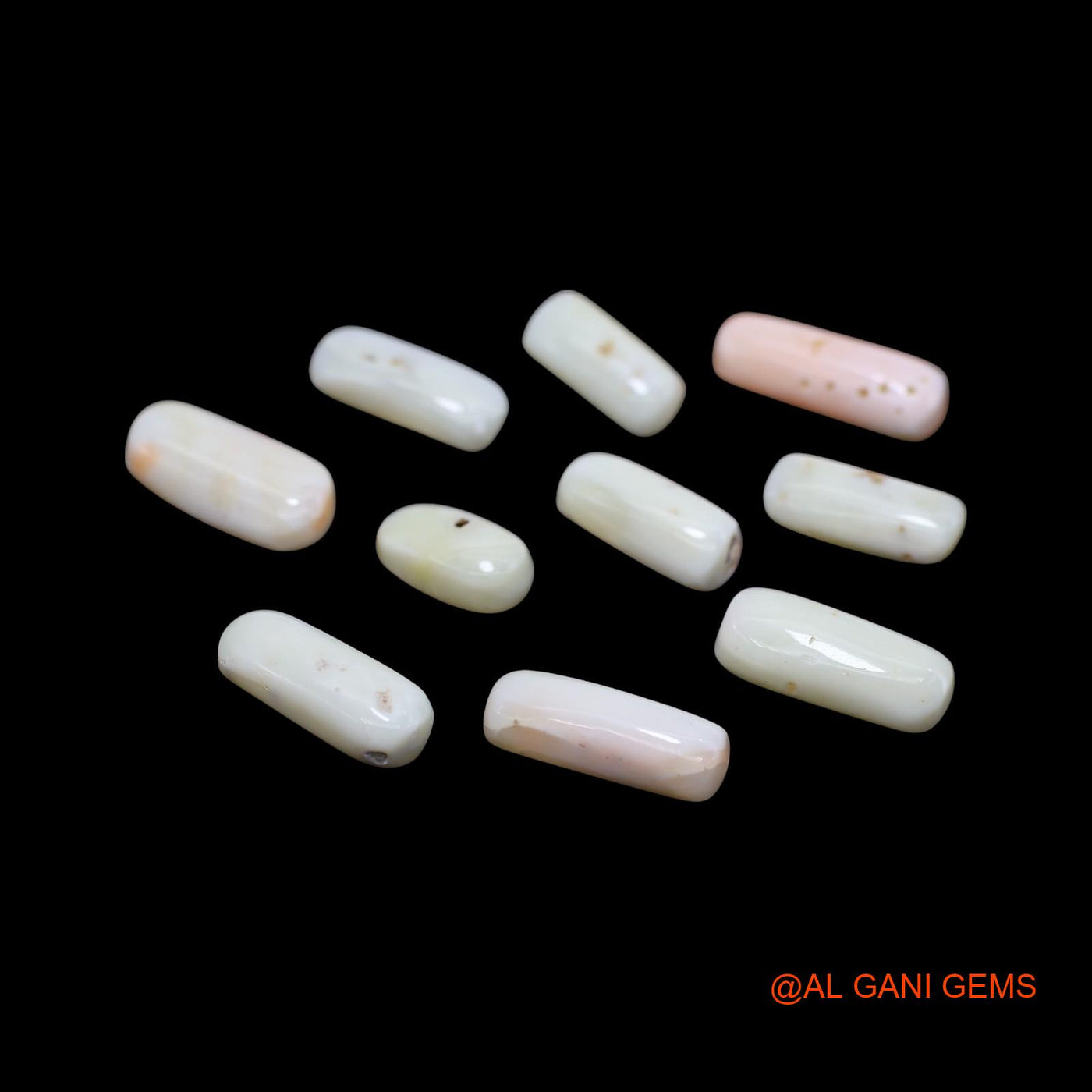 10 Pcs 40.00 Cts Natural Italy Coral Loose Gemstone Tube Cabochon Wholesale Lot 6X11X4 TO 6X16X4 MM C-413