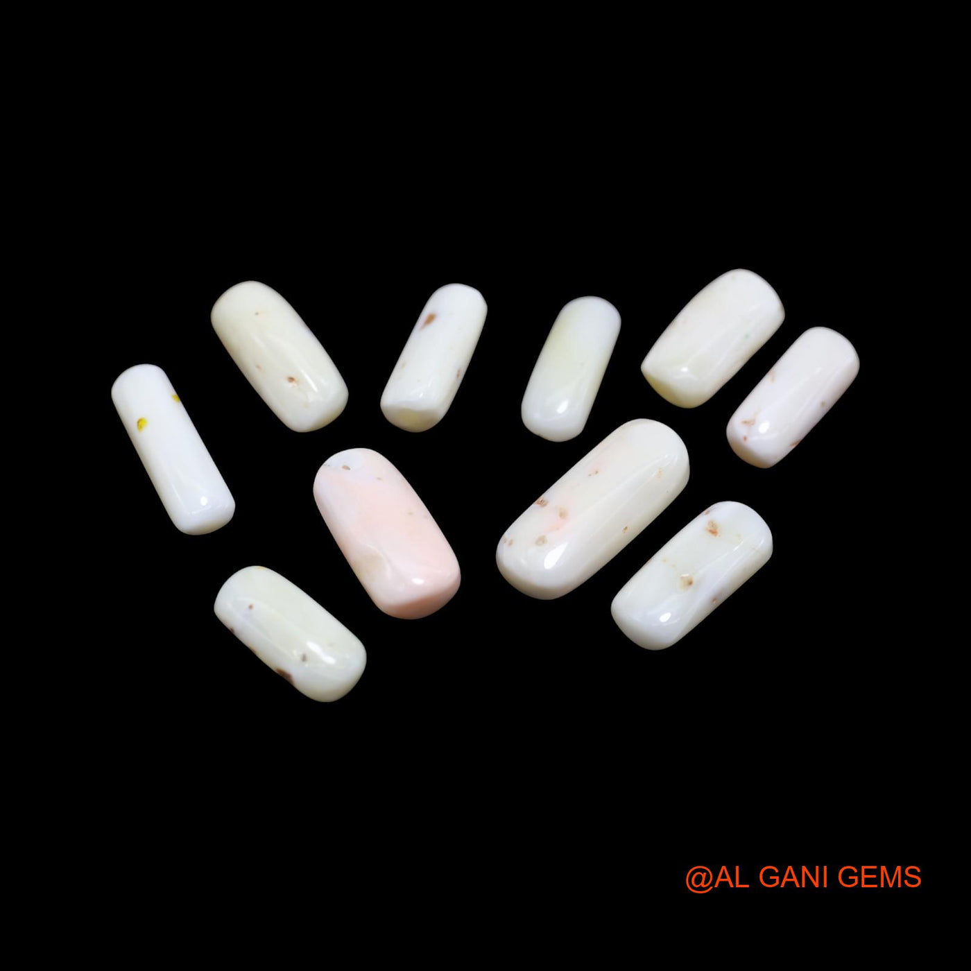 10 Pcs Wholesale Lot Natural Coral Gemstone 39.00 Cts Loose Tube Cabochon From Italy 6X12X4 TO 7X18X5 MM C-416