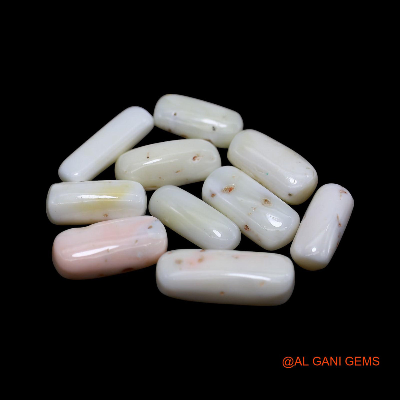 10 Pcs Wholesale Lot Natural Coral Gemstone 39.00 Cts Loose Tube Cabochon From Italy 6X12X4 TO 7X18X5 MM C-416
