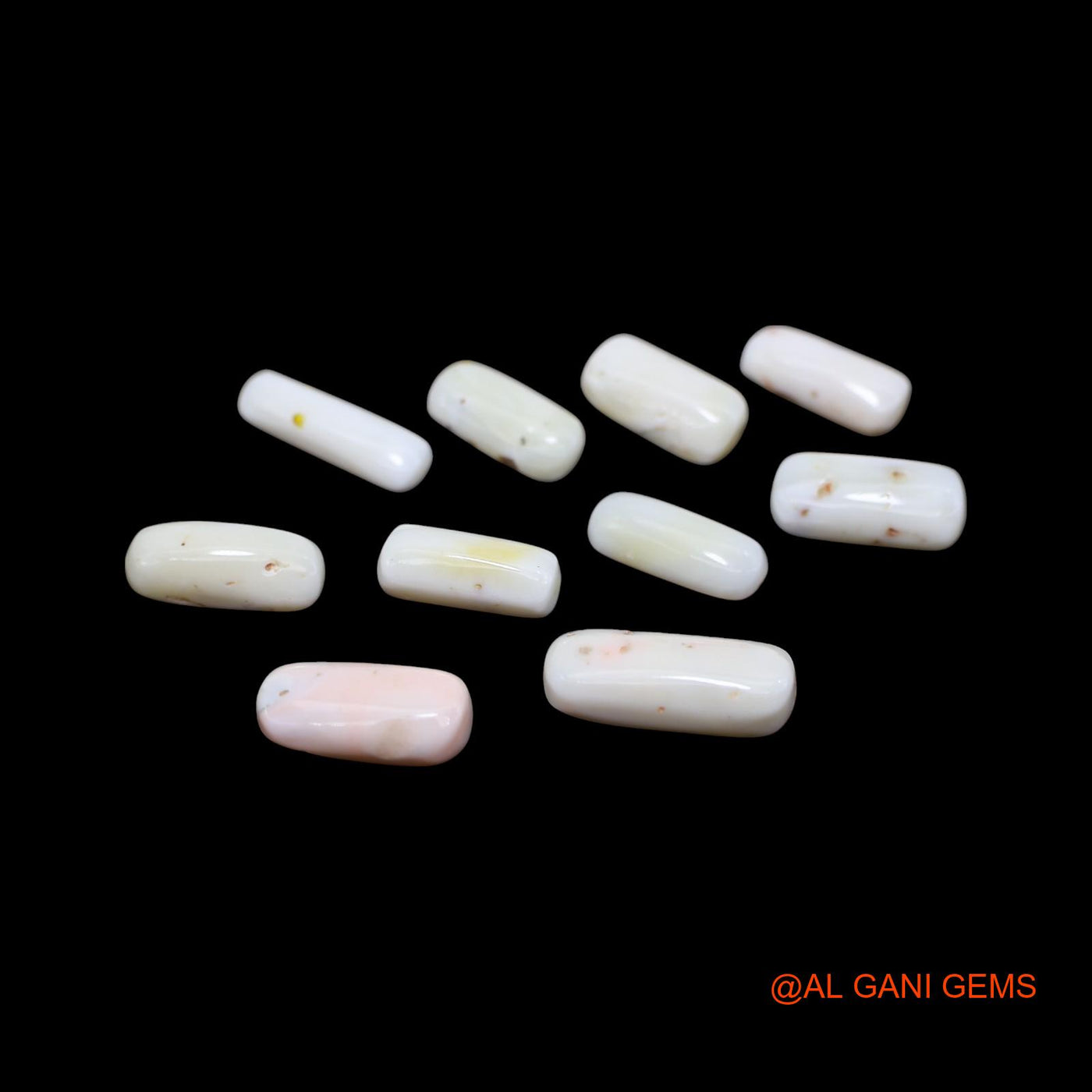 10 Pcs Wholesale Lot Natural Coral Gemstone 39.00 Cts Loose Tube Cabochon From Italy 6X12X4 TO 7X18X5 MM C-416