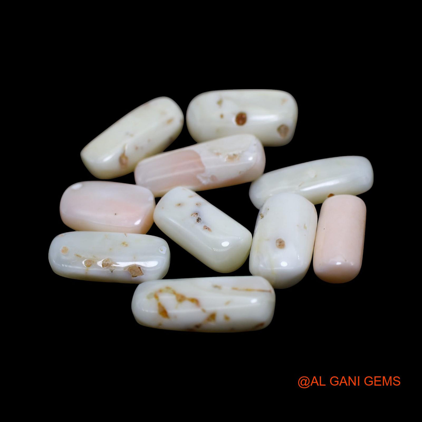 10 Pcs 40.00 Cts Natural Italy Coral Loose Gemstone Tube Cabochon Wholesale Lot 7X11X4 TO 7X16X5 MM C-417