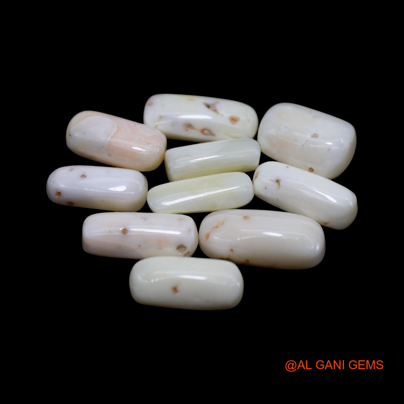 Natural Coral Loose Gemstone Tube Cabochon From Italy 10 Pcs Wholesale Lot 38.00 Cts 4X12X4 TO 7X16X5 MM C-419