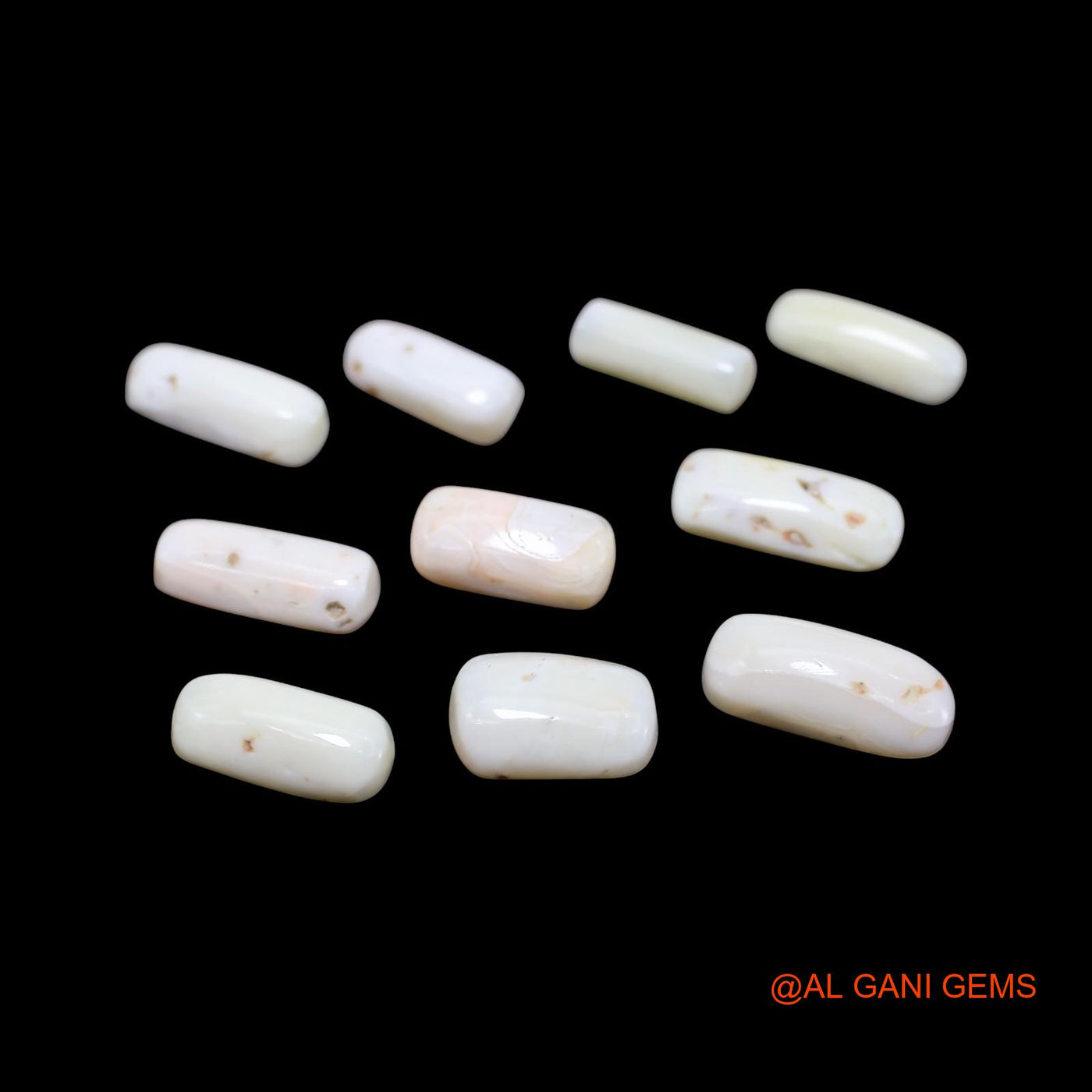 Natural Coral Loose Gemstone Tube Cabochon From Italy 10 Pcs Wholesale Lot 38.00 Cts 4X12X4 TO 7X16X5 MM C-419