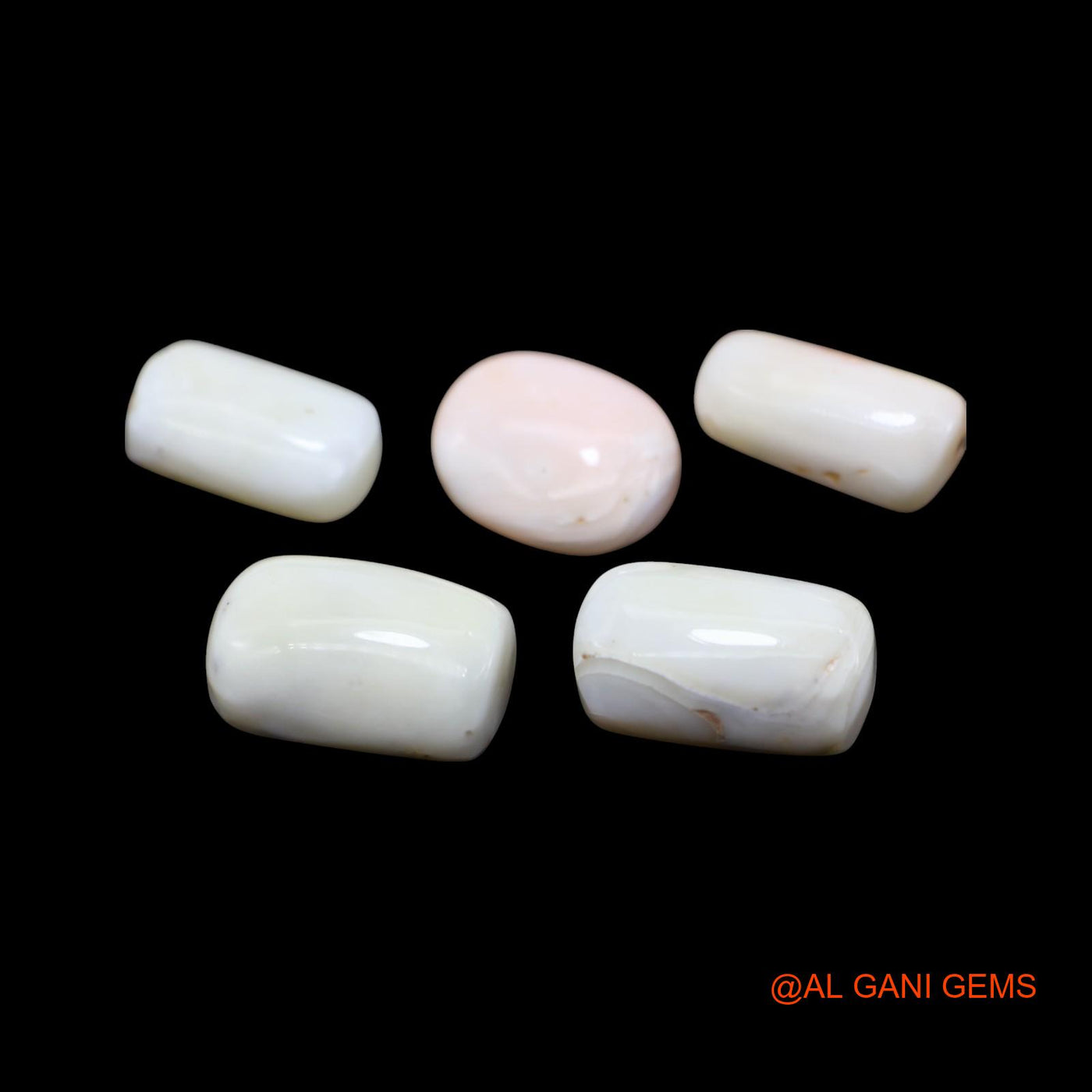 5 Pcs 59.00 Cts Natural Italy Coral Loose Gemstone Tube Cabochon Wholesale Lot 9X15X6 TO 11X17X9 MM C-421
