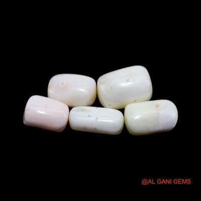 43.00 Cts Unheated Italy Coral Loose Gemstone Tube Cabochon Natural 5 Pcs Wholesale Lot 9X12X7 TO 11X15X8 MM C-422