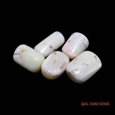 43.00 Cts Unheated Italy Coral Loose Gemstone Tube Cabochon Natural 5 Pcs Wholesale Lot 9X12X7 TO 11X15X8 MM C-422