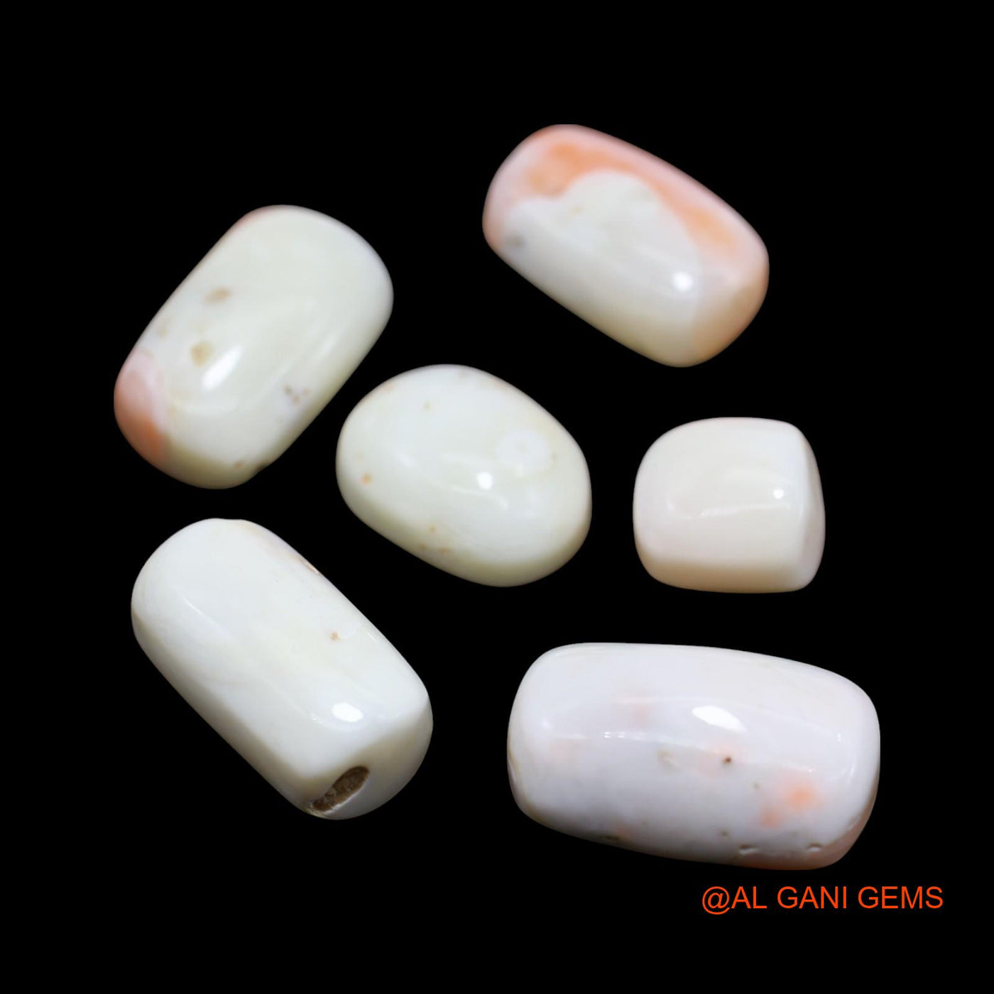 6 Pcs 56.00 Cts Natural Italy Coral Loose Gemstone Tube Cabochon Wholesale Lot 9X9X7 TO 10X18X8 MM C-423