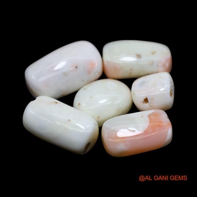 6 Pcs 56.00 Cts Natural Italy Coral Loose Gemstone Tube Cabochon Wholesale Lot 9X9X7 TO 10X18X8 MM C-423
