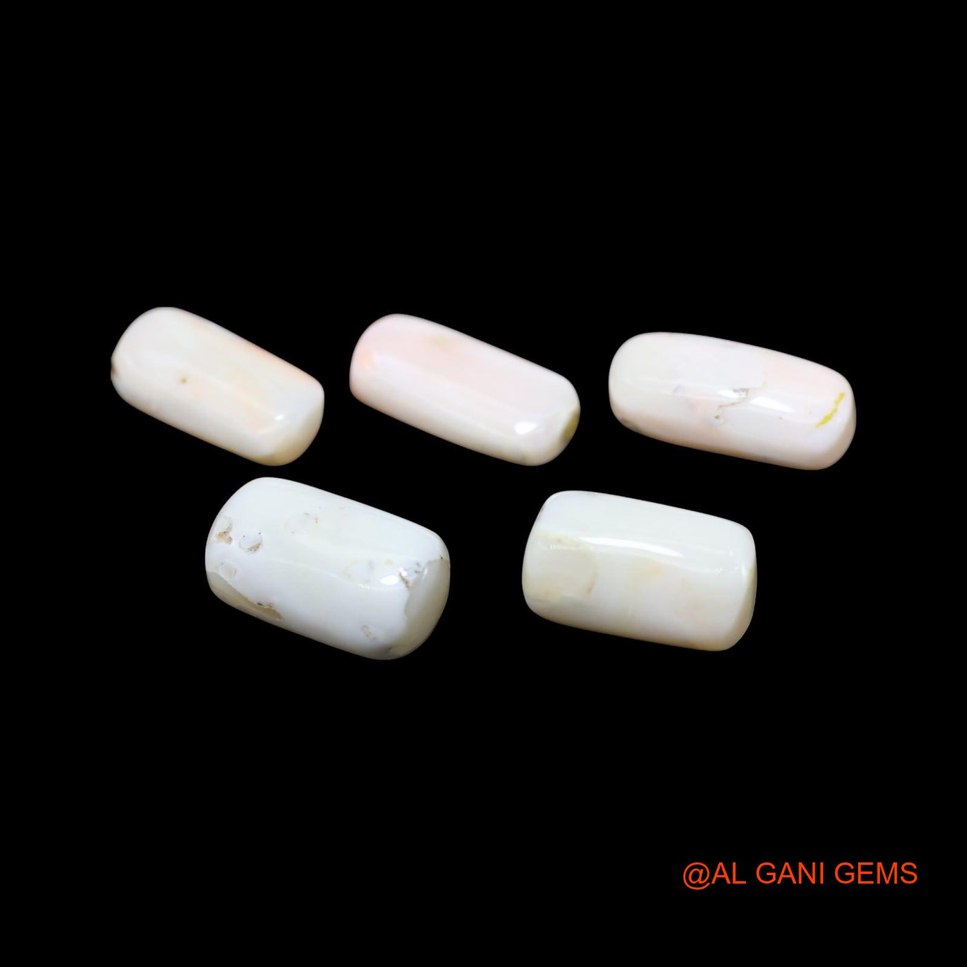 5 Pcs Wholesale Lot Natural Coral Gemstone 41.00 Cts Loose Tube Cabochon From Italy 8X15X6 TO 8X17X6 MM C-424