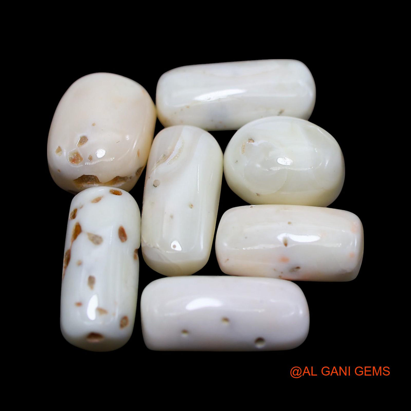 7 Pcs Wholesale Lot Natural Coral Gemstone 39.00 Cts Loose Tube Cabochon From Italy 7X14X5 TO 7X16X5 MM C-425